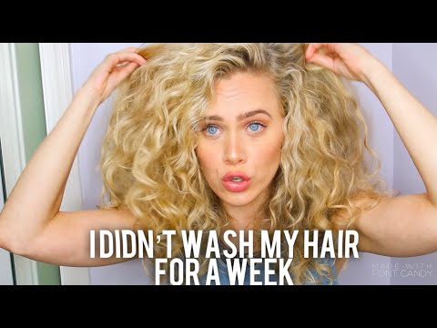 I Didn't Wash My Hair for one WEEK! 🙊 DevaCurl...
