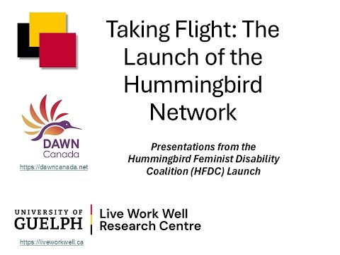 Presentations: Hummingbird Feminist Disability Coalition Launch