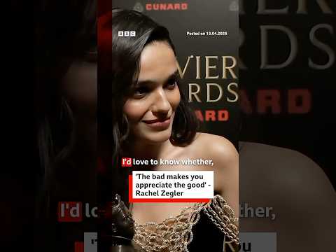 Rachel Zegler took home the Olivier award for best actress in a musical for Evita. #BBCNews