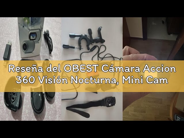 Vídeo relacionado con OBEST Cámara Accion 360 Visión Nocturna, Mini Camaras Deportiva Casco Moto HD 1080P, Vlog Camera Video Bodycam, POV Camara con Pantalla 0,85" Gran Angular 120 para Ciclismo, Acc Multifuncion