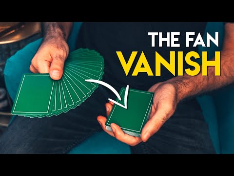 VANISH Any Deck Of Cards INSTANTLY! (Fan Vanish Magic Tutorial)