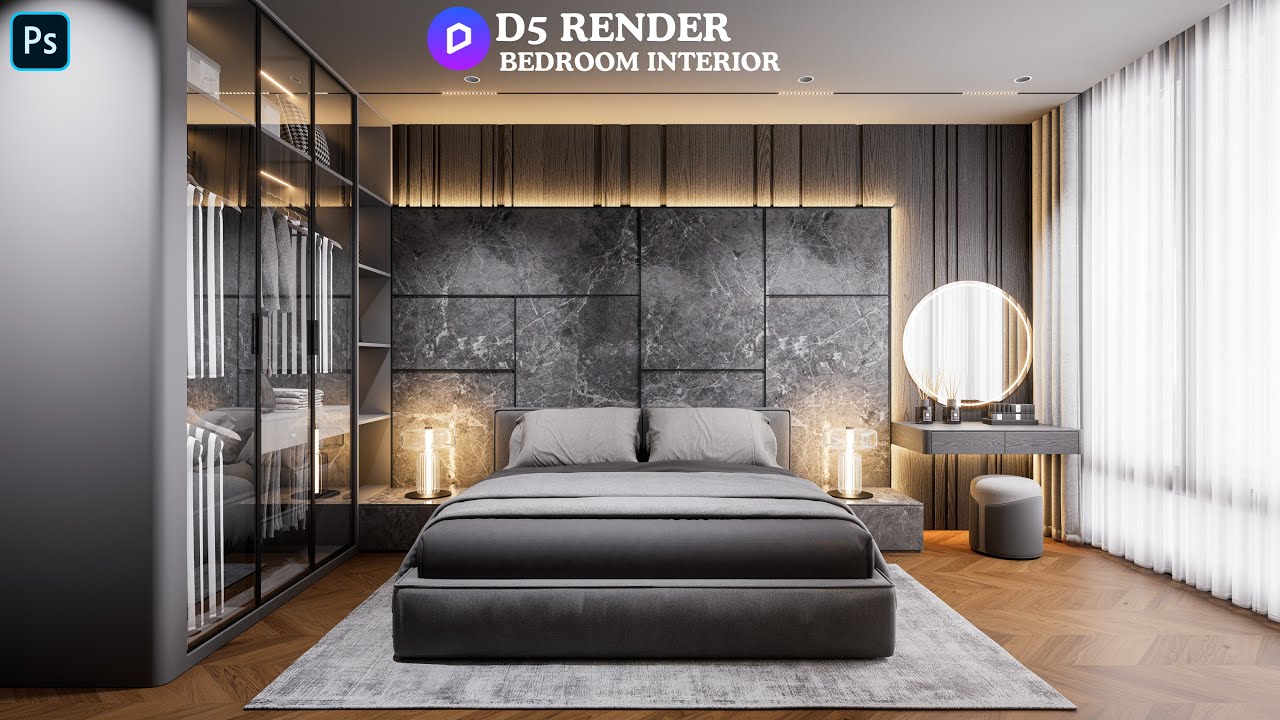 How to Create a Realistic Bedroom in D5 Render | Interior Design Tutorial