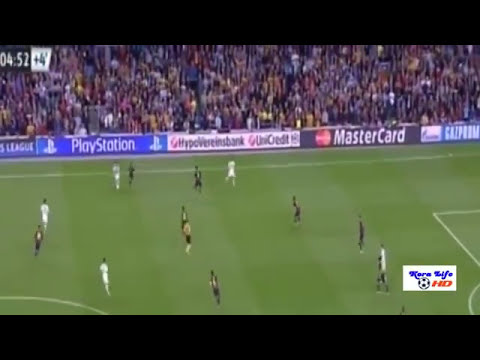 Barcelona 3-0 bayern 2015 . Arabic commentary