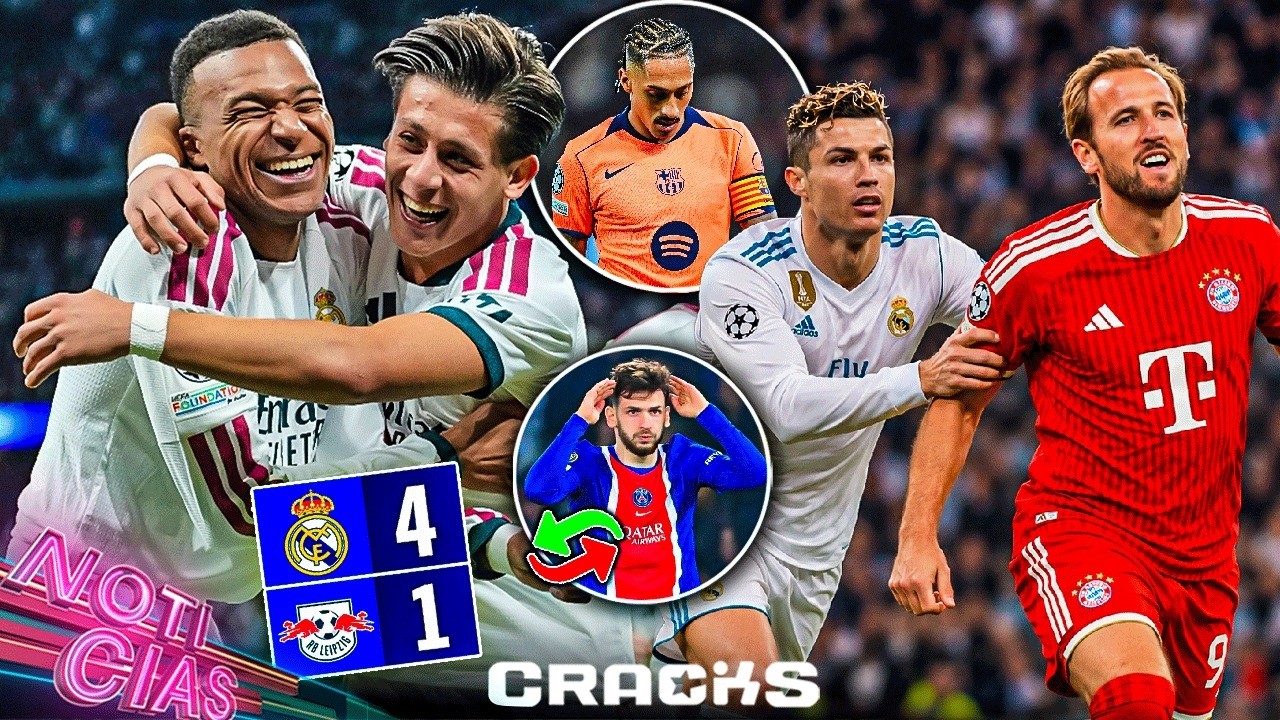 ¡Golazos! Madrid 3 de 3 en Champions | Cerca de CR7 | Raphinha pide calma | ¿Reemplazan a Khvicha?