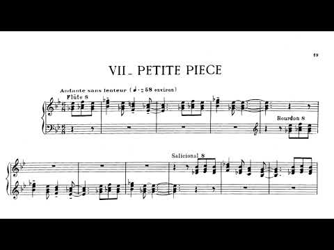 Jehan Alain - Petite Pièce (Score video)