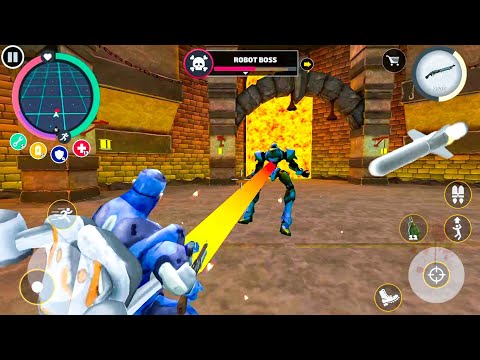 Rope hero: Vice town (Zombie Robot New Power Gain) Games Kon – HD Android Gameplay