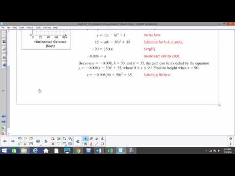 A2H 2 4 Modeling with quadratic functions