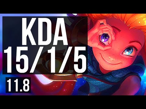 ZOE vs GRAVES (MID) | 15/1/5, 800+ games, Legendary, 800K mastery | KR Master | v11.8
