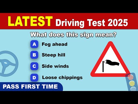 Test teorico 2025 Regno Unito | Metti alla prova le tue conoscenze ora (segnaletica stradale e re...