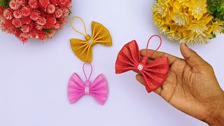 🎀 Glitter Foam Sheet Bow Making | Perfect for Gifts & Christmas Décor
