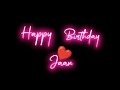 Happy Birthday | wishes girlfriend |♥️ love you meri jaan | glow lyrics black screen status