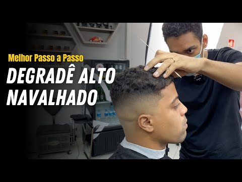 COMO FAZER DEGRADE NAVALHADO PASSO A PASSO | com Farley Santiago