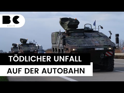 Panzer-Unfall auf A93: US-Soldatin tödlich verletzt