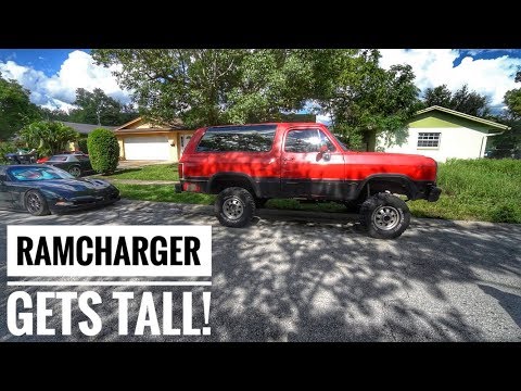 Cummins Swapped Ramcharger Lift Kit Install!