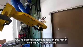Part in hand welding - robot offline programming