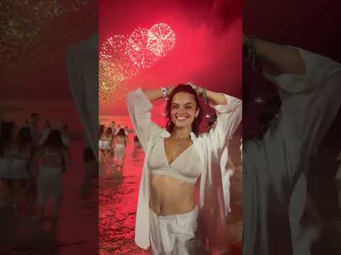 This is your sign to celebrate NYE in Rio, Brasil! Nina Drama celebrates the New Year #ufc #shorts