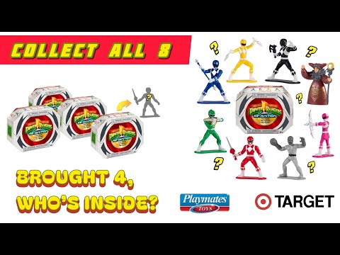 I Brought 4 POWER RANGERS mini Blind Figure packs by Playmates Toys