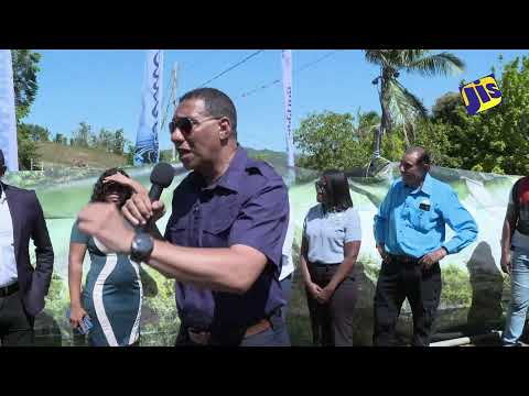 JISTV PM Andrew Holness Turn on water supply in Lancewood, St. Elizabeth