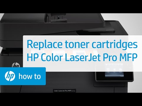 Replace the Toner Cartridges | HP Color LaserJet Pro MFP Printers | HP