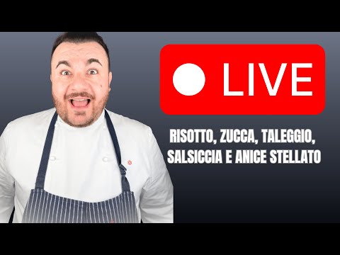 Risotto, zucca, taleggio e anice stellato in Live!