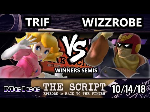 The Script -  Wizzrobe (Captain Falcon) Vs.  Trif (Peach) - Smash Melee Winners Semis