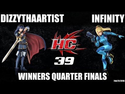 HC39 Sm4sh Winners Quarter Finals: DizzyThaArtist (Lucina) vs Infinity (ZSS)