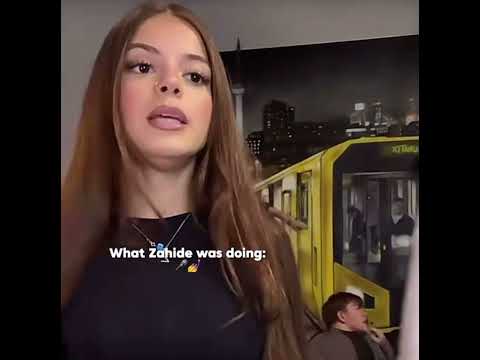 SHE WAS JUST BEING HER SELF 🎵💅🎤 #zahide #pretty #beingmyself ZAHIDE SPEAKING ENGLISH !!