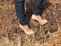 A Walk In The Nature Or Crushing Horse Poop Poo Pferdemist Zertreten