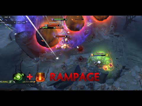 Invoker Rampage With cataclysm And Refresher Orb Combo | Dota2 #shorts