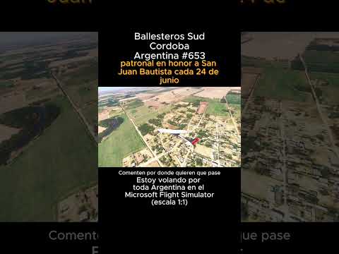 Ballesteros Sud, Cordoba desde el Microsoft Flight Simulator #ballesterossud #cordoba #msfs #joaha45