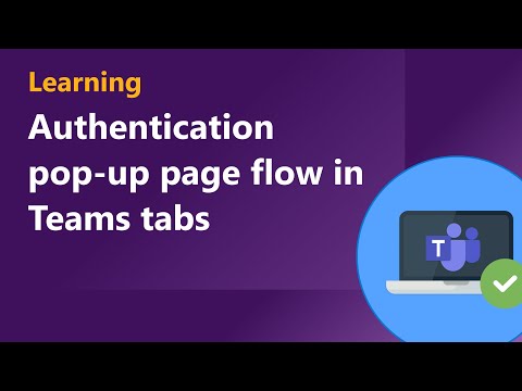Authentication pop up page flow in Teams tabs
