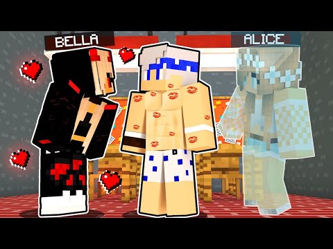 A VAMPIRA MAIS LINDA DE TODAS FINGIU SER A ALUNA NOVA SÓ PRA ME ENCHER DE BEIJOS NO MINECRAFT