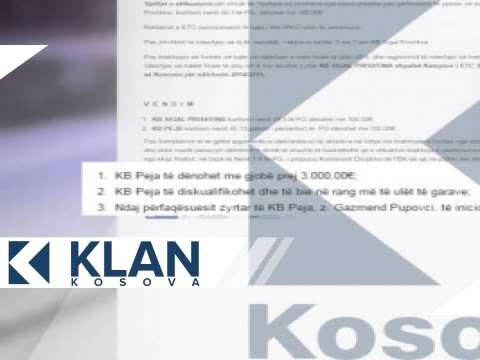 Klubi Basketbollistik Peja denohet nga FBK-ja - 19.05.205 - Klan Kosova