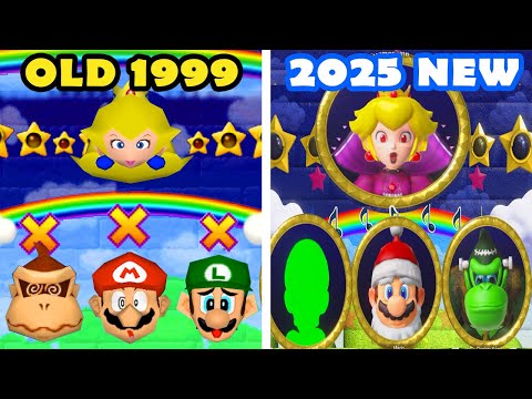 Mario Party Superstars vs Mario Party 2 - Lucky Day of Old Peach vs Shadow Queen Peach