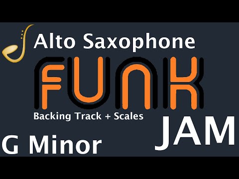 Alto Saxophone Funk Jam in G Minor -  Backing Track | Improvisation