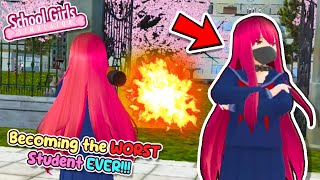 Becoming the WORST Student EVER in School Girls Simulator!!!