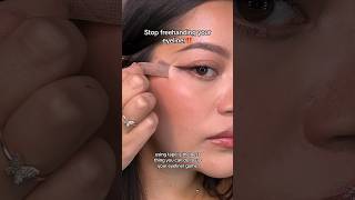 If you’re a beginner, try this eyeliner tape hack ‼️