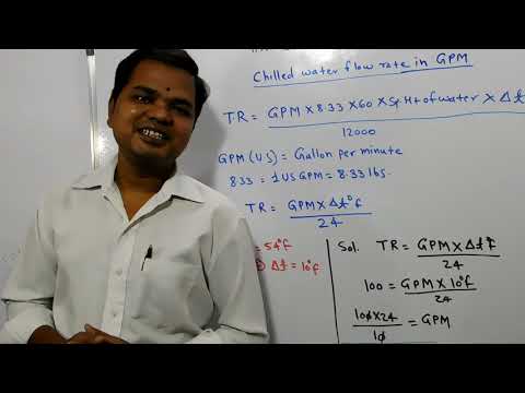 # 163  Chilled Water Flow Rate Calculation l Chiller Flow Rate l Chiller Pump Flow Rate l