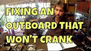 Outboard won't crank or turn over, electric start not working