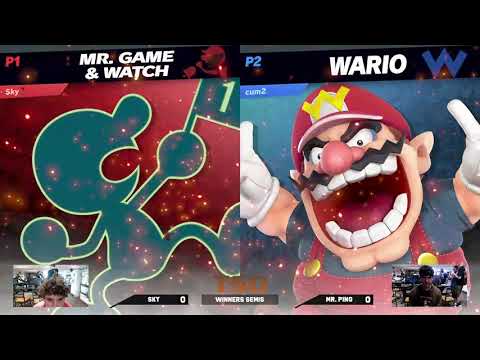 The Smash Dungeon #43 - Winners Semis - Sky (Mr. Game & Watch) vs Mr. Ping (Wario)