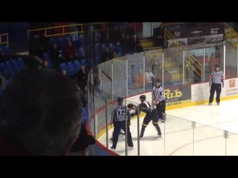 Fight/Bagarre Samuel Grenache vs Jean-Philip Chabot 12 décembre 2015