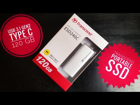 Transcend Portable SSD ESD240C Unboxing