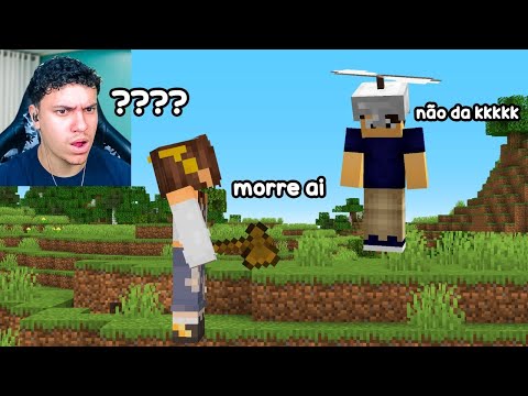 TROLLEI meu amigo com MOD ENGRAÇADO no minecraft