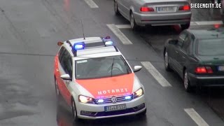 preview picture of video 'Einsatzfahrten von Feuerwehr, Polizei und Rettungsdienst - Siegen - August 2014'