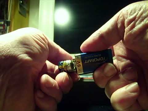 Lokomotiven märklin Z mini-club testen - mit einem 9-Volt-Block