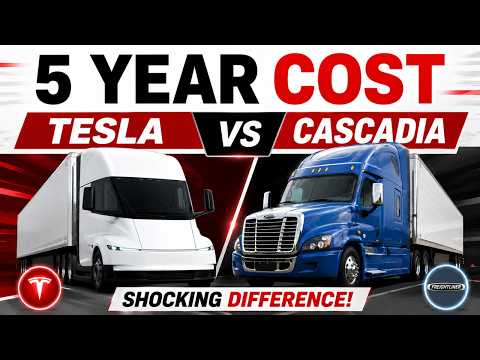 Tesla Semi vs Freightliner Cascadia: The REAL 5-Year Cost (I Did All the Math)
