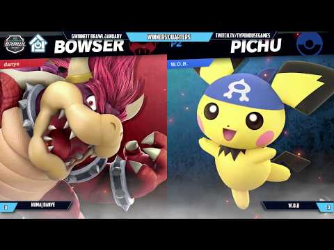 Smash Ultimate Tournament 1/12/19 - Kuma| Danye(Bowser) Vs (Pichu/R.O.B.). - W. Quarters