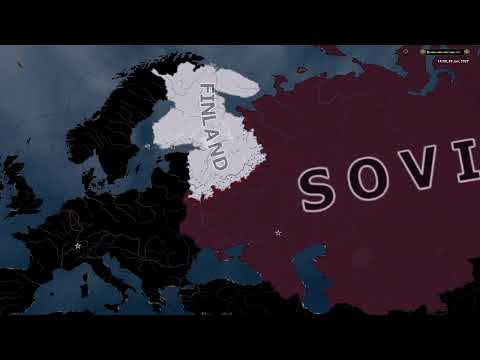 Buffed Finland vs Soviet Union (1936) l HOI4 Timelapse
