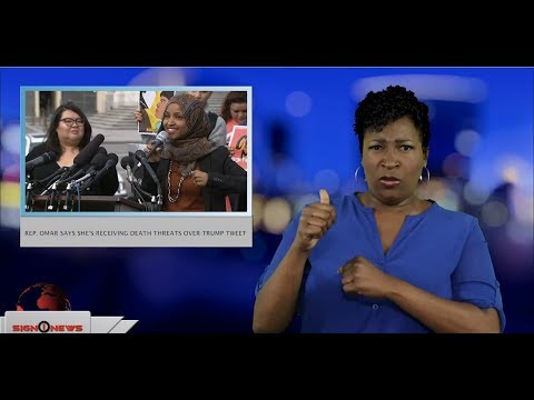 Rep. Omar says she’s receiving death threats over Trump tweet (ASL - 4.15.19)