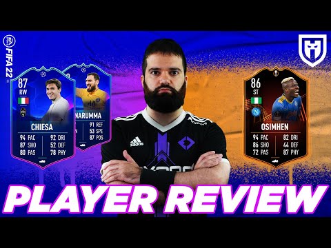 CHIESA 87, OSIMHEN 86 E DONNARUMMA 90 TOTGS /// FIFA 22 PLAYERS REVIEW